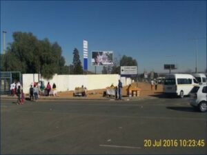 Billboards on Street John`s Eye Clinic, Baragwanath, Chris Hani with outdoor advertising, township, highway, urban, digital, taxi rank, prices, rates, costs, rental, woodlands and marketing