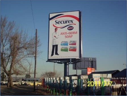 Billboards on Old Provincial Road Embalenhle Drive, Mbalenhle Township with outdoor advertising, township, highway, urban, digital, taxi rank, prices, rates, costs, rental, woodlands and marketing