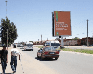 Billboards on Nkoane Road Boitumelo Mall with outdoor advertising, township, highway, urban, Outdoor Static, taxi rank, prices, rates, costs, rental, woodlands, and marketing