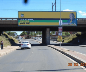 Billboards on Fort Hare Road Bloemfontein with outdoor advertising, township, highway, urban, Outdoor Static, taxi rank, prices, rates, costs, rental, woodlands, and marketing