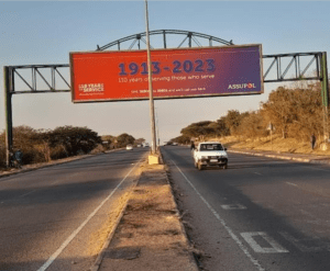 Billboards on Lucas Mangope Highway Mabopane with outdoor advertising, township, highway, urban, Outdoor Static, taxi rank, prices, rates, costs, rental, woodlands, and marketing