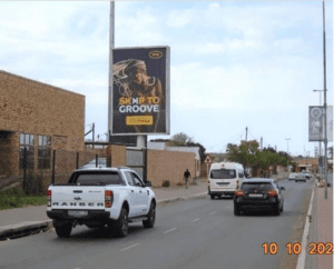 Billboards on Moshoeshoe Street Mangaung with outdoor advertising, township, highway, urban, Outdoor Static, taxi rank, prices, rates, costs, rental, woodlands, and marketing