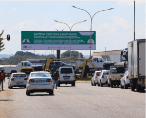 Billboards on Doreen Avenue Road Hebron Rosslyn with outdoor advertising, township, highway, urban, Outdoor Static, taxi rank, prices, rates, costs, rental, woodlands, and marketing