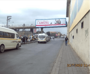Billboards on Bara Taxi Rank Soweto with outdoor advertising, township, highway, urban, Outdoor Static, taxi rank, prices, rates, costs, rental, woodlands, and marketing