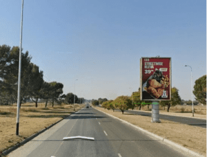 Billboards on State Way Road Welkom with outdoor advertising, township, highway, urban, Outdoor Static, taxi rank, prices, rates, costs, rental, woodlands, and marketing