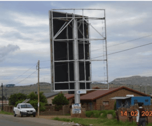 Billboards on Mampoi Road Phuthaditjhaba with outdoor advertising, township, highway, urban, Outdoor Static, taxi rank, prices, rates, costs, rental, woodlands, and marketing