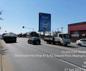 Billboards on Monument Road Giyani with outdoor advertising, township, highway, urban, Outdoor Static, taxi rank, prices, rates, costs, rental, woodlands, and marketing